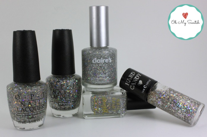Holographic Glitter topcoats || Oh My Swatch